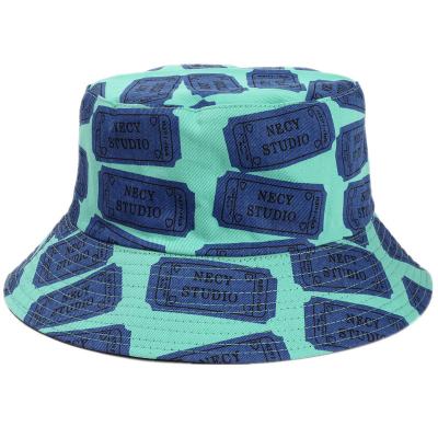 China Wearable In All Seasons Summer Travel Beach Sun Bucket Hat Cotton Outdoor Printed Full Hat for sale