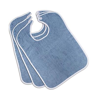 China Promotional Waterproof Elderly Cleaning Terry Apron Bibs For Old Men Women Bibs for sale