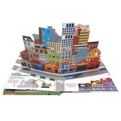 China Cardboard Paper Popular Baby English 3D Pop Up Book Children Kid Coloring Books for sale