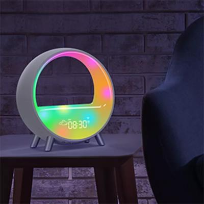 China Modern Color Changing Lamp Bedside Light Smart Intelligent Sensor Rechargeable Led Night Sense Lights Table Lamp With Clock for sale