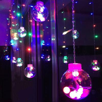 China Modern Simple Curtain Fairy String Lights LED Wishing Ball Lamp Battery Powered Copper Wire Firefly Lights Permanent Christmas Lights for sale