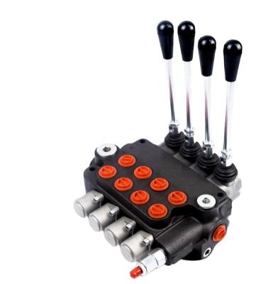 China P40 Series 4 Spools Hydraulic Elements Monoblock Directional Control Valve For Tractor for sale