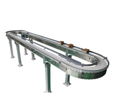 China Heat Resistant Factory Directly Supply Mesh Belt Conveyor 360 Degree Curved Ring Chain Plate Assembly Line Conveyor for sale