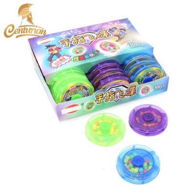 China Natural Decompression Candy Toy Fingers Flying Saucer Good Taste Press Candy for sale