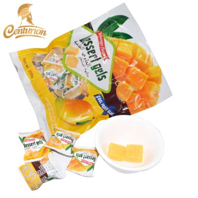 China Quality real size real jelly cube mango gummy soft candy confectionery by centurion brand for sale