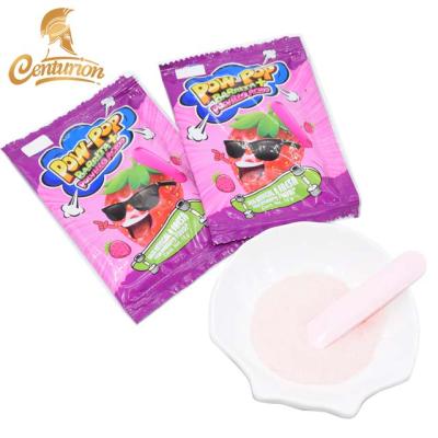 China Natural Delicious Strawberry Flavor Press Candy Stick And Sour Powder Candy for sale