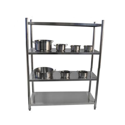 China Corrosion Protection Commercial Grade 304 Stainless Steel Bathroom Shelf / Bathroom Storage Shelf for sale