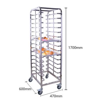 China Home / Restaurant / Bakery Customized 15 Tier Stainless Steel Commercial Bakery Cart for sale