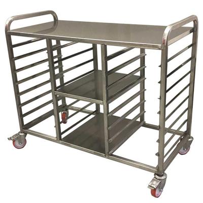 China High Quality Custom Made Home/Restaurant/Bakery Stainless Steel Tray Baking Cart for Industrial Oven for sale