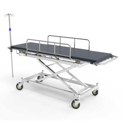 China Stainless Steel Portable Lightweight Portable First Aid Delma Stretcher Bed Transfer Medical Patient Bed for sale