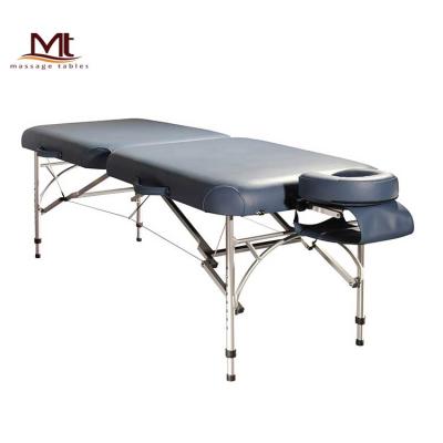 China Alula-Hedy Folding Treatment Table Portable Lightweight Aluminum Professional Lightweight Massage Couch for sale