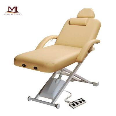 China Starlet-Liftback 2 Section High Quality Adjustable Electric Waist Backrest Treatment Bed Beauty Bed Massage Table for sale