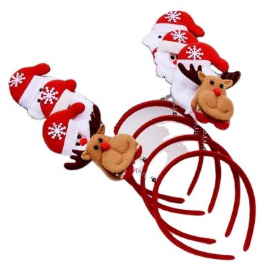 China Christmas Santa Claus Snowman Slap Bracelet Plastic Glowing Plastic Toys Decoration Gifts Christmas Wholesale for sale