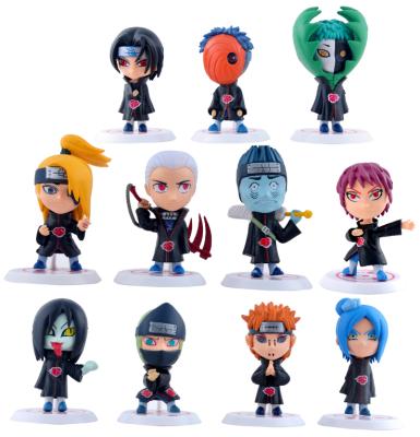 China Comic Toy Cartoon Toy Ready to Ship 2021 Hot Selling Version Anime Mini Q Action Figures 11 Pieces PVC Doll Models for sale