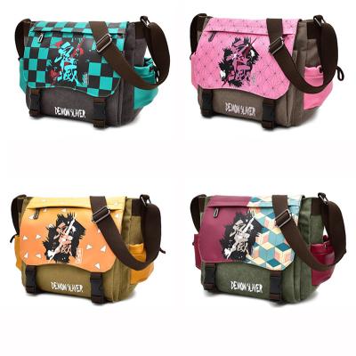 China Free Shipping Waterproof Waterproof - New Anime Cartoon Demon Slayer Kimetsu No Yaiba Backpack Canvas School Bag for sale