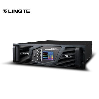 China LINGTE 4 CH 4x1100W Stage Power Amplifier Class H KTV Power Amplifier Indoor Professional Power Amplifier for sale