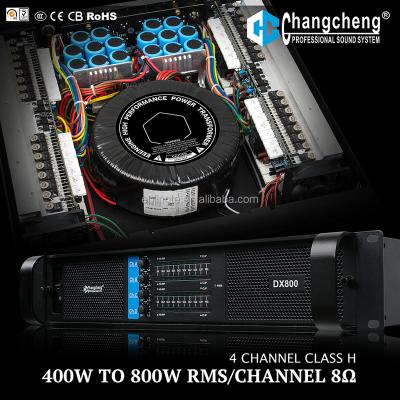 China LINGTE/ChangCheng DX 4 CHANNEL Series, Class H 2U/3U Professional DJ, KTV 2U Power Amplifier for sale