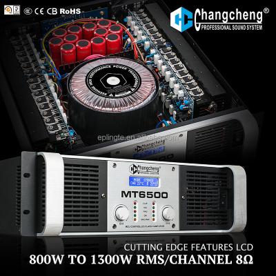 China LINGTE/ChangCheng MT5500 LCD Class H Series, Bass Bumping Stable Wattage Professional DJ, KTV 1U/2U/3U Power Amplifier 2ohm 3U Mid for sale