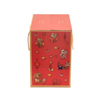 China Factory Wholesale Recyclable Customizable Logo Paper Gift Box Green Luxury Red Folding Paper Box for sale