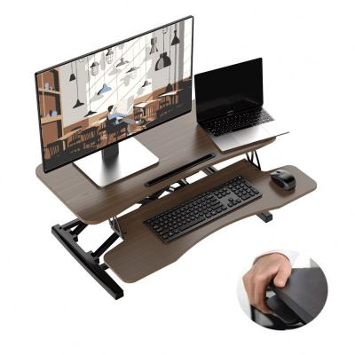 China (Height) Factory Outlet Adjustable Multifunctional Black Ergonomic Standing Desk Riser for sale