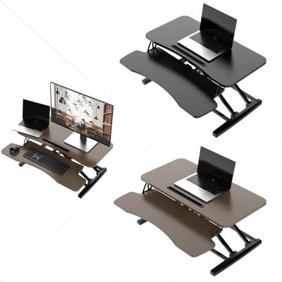 China Factory Height Sit Stand Up Desk Tabletop Riser Position Adjustable Adjustable Desk Converter Workstations for sale