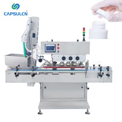 China New Food Cap Sealer Machine Hot Bottle Medical Pharmaceutical Capsule Machine For Plastic Round Glass Bottles for sale