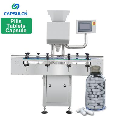 China Semi Automatic Hard/Soft Vibrating Capsule Table Top Pill Tablet Capsule Bottle Counting Machine Automatic Soft Gel Candy Capsule Counter for sale