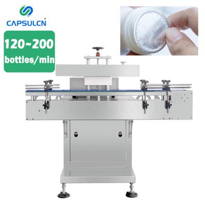 China Food Semi-automatic Automatic Plastic Bottle Electromagnetic Induction Heating Foil Cap Sealer Aluminum Sealing Machine for sale