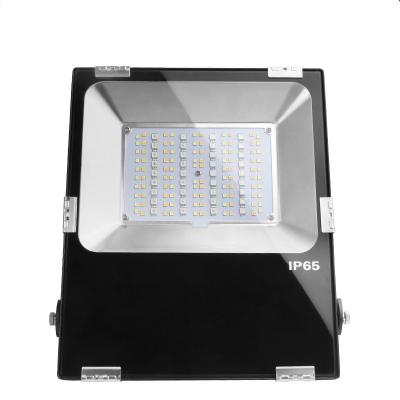 China Sports Stadiums FUTT02 IP65 50W RGB LE TDC AC85-265V APP Voice Control Waterproof Floodlight for Garden for sale