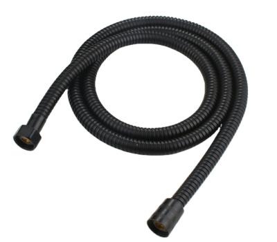 China Modern Wholesale Black Lacquer Baking Flexible Bathroom Water Pipe Shower Hose for sale