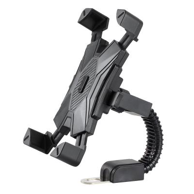 China High Quality Adjustable Mount 360 Anti Rotation Mount Holder Anti Flip Bicycle Phone Holder Mount For Smartphones for sale