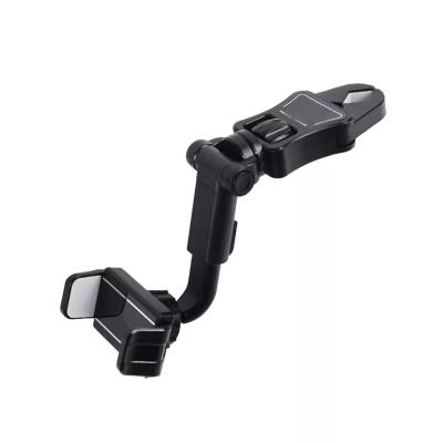 China Factory Direct Wholesale Plastic Adjustable Phone Holder Universal Stable Clip For Car Rearview Mirror Multifunctional Lazy Bracket Easy for sale