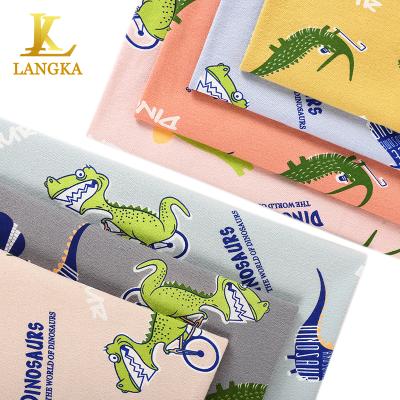 China Anti Pill Langka Wide Knitting Print 32S 260gsm Fabric Rib Knit Fabric Custom Made for sale