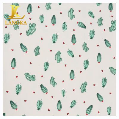 China Langka Polyester Spandex Cheap Weft Digital Rib Prints Elastic Fabric Roll Thick Pattern for sale