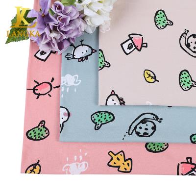 China Langka Anti-Static High Quality 100% Cotton Combed 40S 200gsm Baby Print Cloth Tank Top Fabric Digital Printing Cotton Fabric Textile for sale