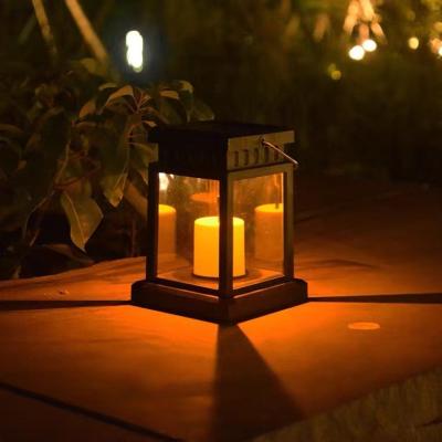 China Hot Selling Modern Border Lawn Landscape Lamp Retro Palace Solar Lamp Outdoor Courtyard Hanging Decorative Lamp for sale