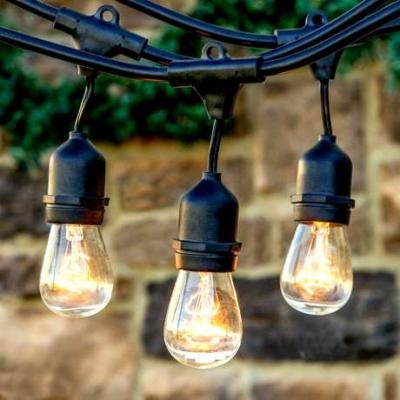 China Decro 25Ft Waterproof Outdoor Clear Globe G40 String Lights As Christmas Lights& Waterproof Patio Light for sale