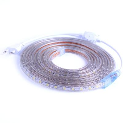 China SMD 5050 AC 220V Led Strip Light 1M/2M/3M/4M/5M/6M/7M/8M/9M/10M/15M/20M Flexible With 60leds/m Waterproof Led Light LH-OL011 for sale