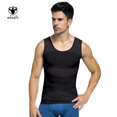 China QUICK DRY levantar shaper de pesas de y deportes de hombre Para de reductoras de camisa de fajas for sale