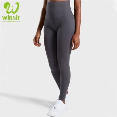 China Wholesale High Waist Power Winter Down Fold Over Thermal Spandex Thermal Tummy Control Cellulite Ribbed Seamless Tights Gaiters For Women for sale