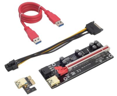 China High Quality Ver 010S Riser PCI Plus Pcie Adapter Riser Cable PCI Express USB 3.0 Riser Pcie ver 009S 60CM for sale