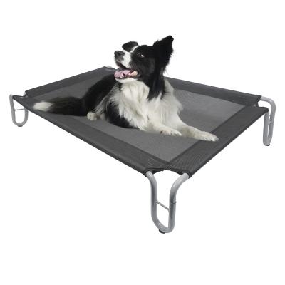 China Portable Dog Bed Pet Crib Summer Outdoor Metal Viable U-shaped Breathable Cooling Cooling Dog Bed for sale