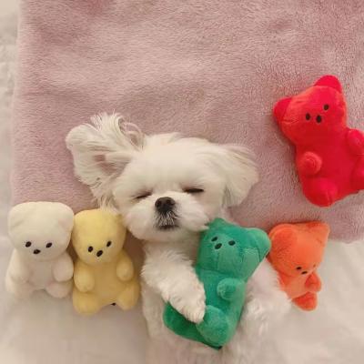 China Wholesale Interactive Stuffed Puzzle Dog Toy Stocked Squeaky Toy for sale