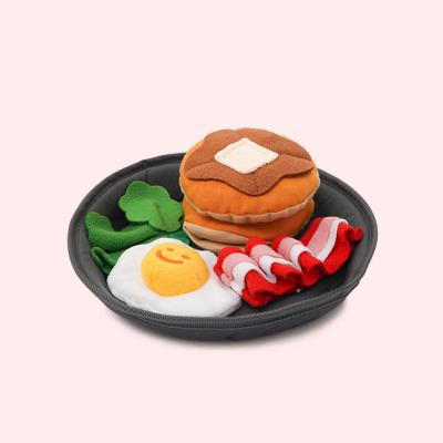 China Viable New Dog Breakfast Bacon Toy Voice Puzzle Toy Pet Nose Interactive Mat Toy for sale