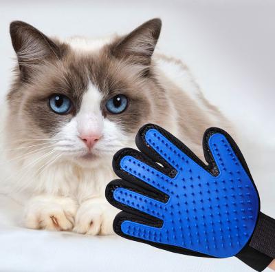 China CANBO Viable Hot Sale Pet Cat and Dog Gloves Cleaning Bath and Massage Brush Gloves Grooming Supplier for sale