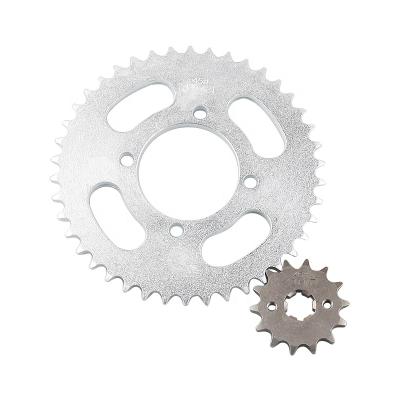 China 1045 HAISSKY 42T-14T Front Rear Chain Sprocket Kit Steel/A3 Motorcycle Part Gear Sprocket 1045 Steel 428 Tooth For YAMAHA YBR125 China Factory for sale