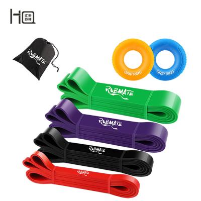 China 100% Natural Latex Pull Up Aid Bands Set Exercise Resistance Bands Set For Workout Body for sale