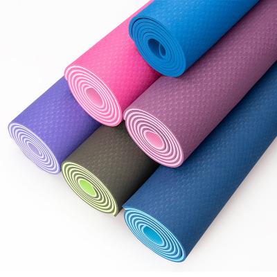 China Yoga Pilate Exercise Custom Printed Non Slip Natural Rubber Yoga Mat Exercise Mat for sale