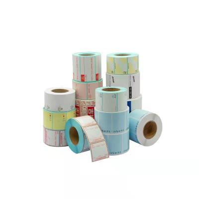 China Waterproof Self Adhesive Custom Sticker Label Paper Packaging Sticker Paper Roll for sale