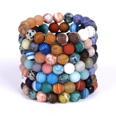 China CLASSIC Eight Solar System Planet Bracelet Universe Stone Galaxy Explore Starry Accessory for sale